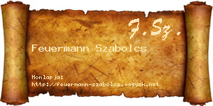 Feuermann Szabolcs névjegykártya